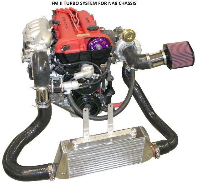 Flyin' Miata FM II turbo system for NA8 chassis
