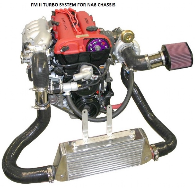 Flyin' Miata FM II turbo system for NA6 chassis
