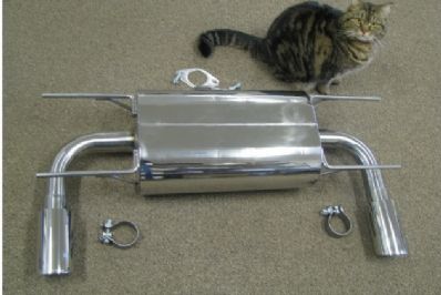Flyin' Miata NC supercharged stainless steel exhaust